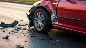 Czołowe zderzenie w Suszcu: dwie osoby hospitalizowane po wypadku drogowym
